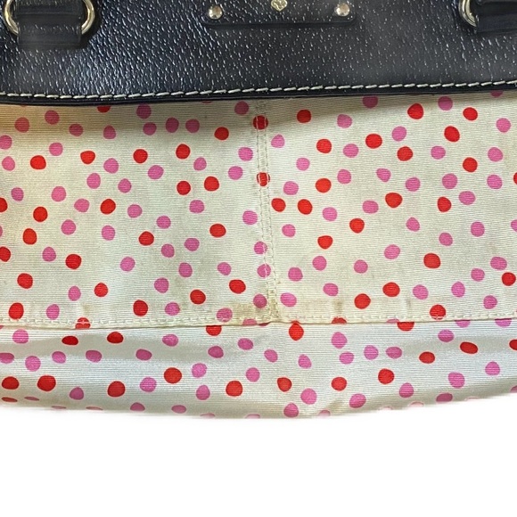 KATE SPADE Black Pebbled Leather Wellesley Fallon Tote Bag EUC - Picture 5 of 6